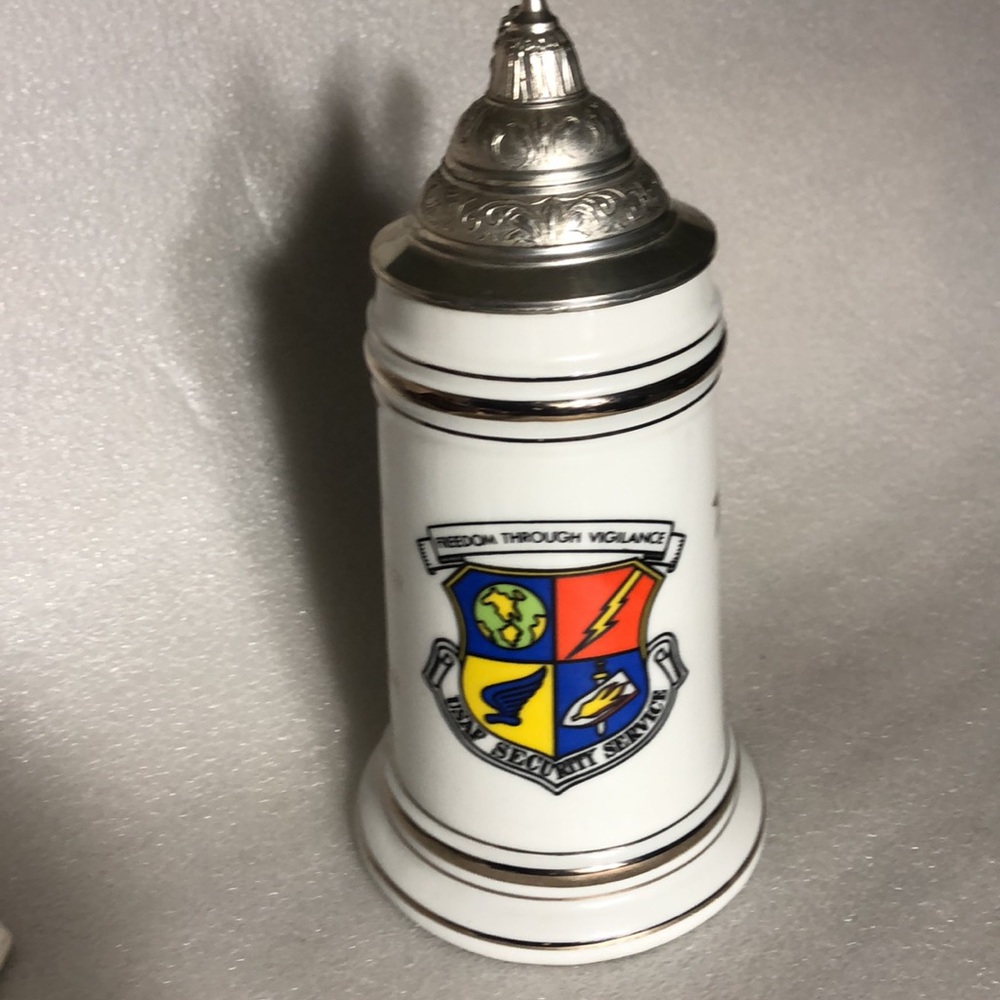 USAF Security service beer cup